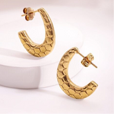 18K Gold Platted Dashing Hoops